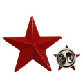 Großhandel Günstige Custom Metal 3D Red Star Anstecknadel